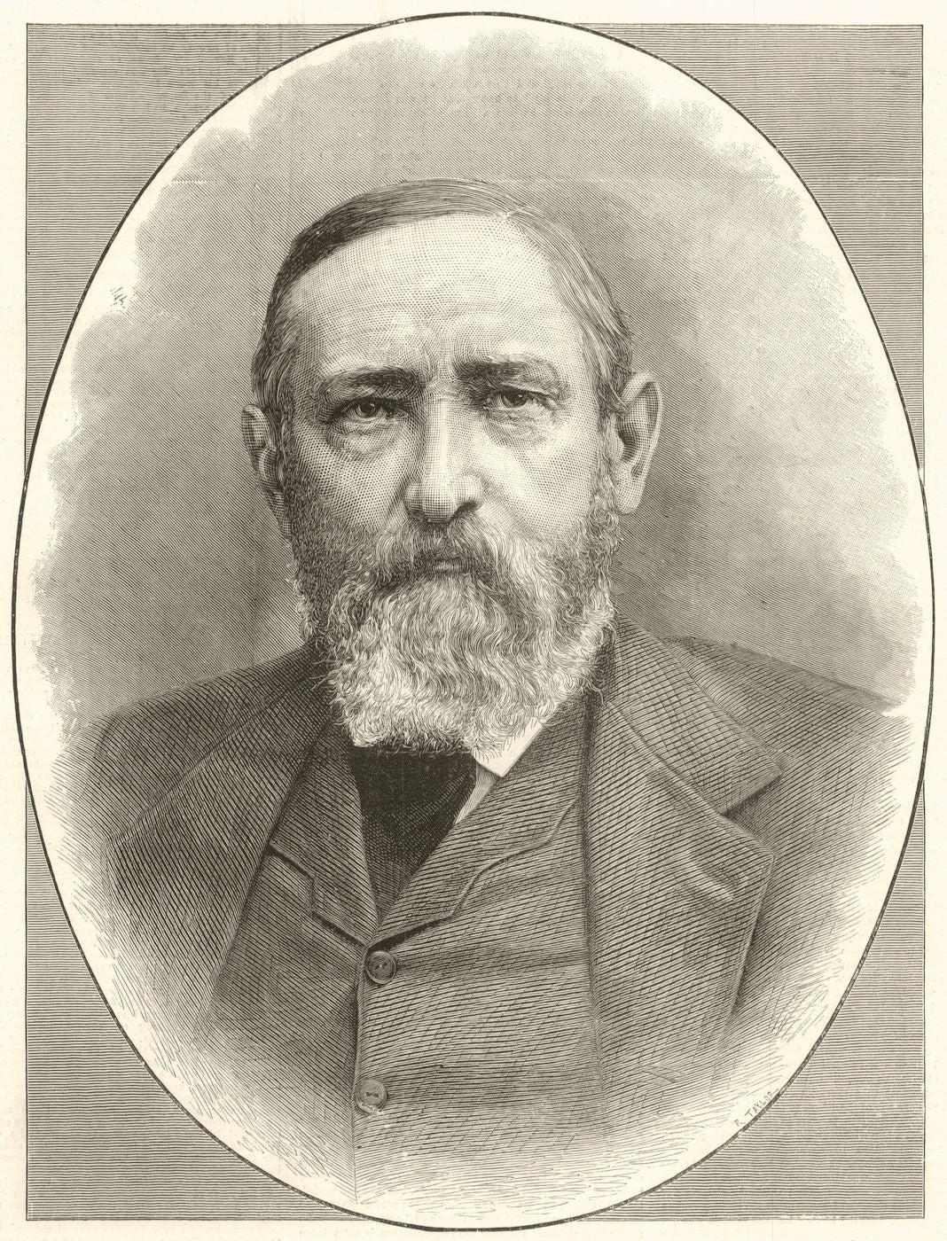 The new President of The United States, General Harrison. USA. Politics 1888